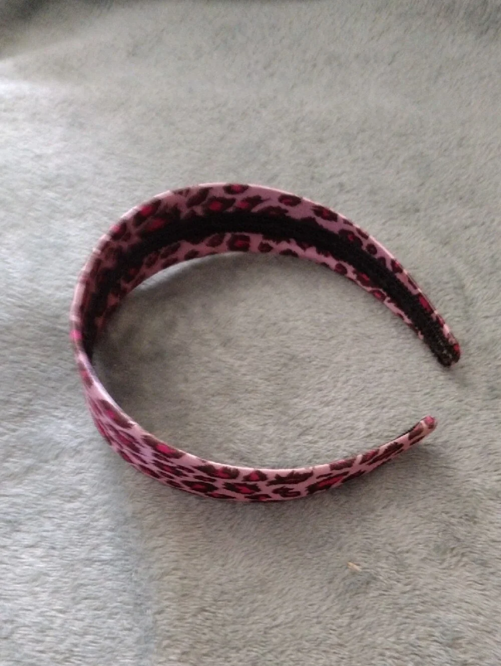 Pink Leopard Print Padded Headband